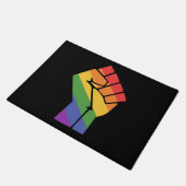Pride Fist LGBT Design for Equality Fußmatte (Schrägansicht)