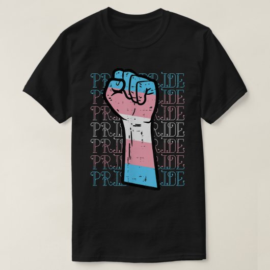 Pride Fist Transgender Trans Pride Flag Transsexua T-Shirt (Design vorne)