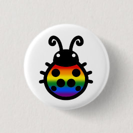 Pride Flag Ladybug Pin Badge Button