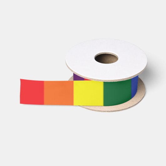 Pride Flag LGBT Satinband (Spule)