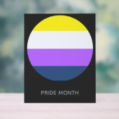 Pride Flagge Acrylschild (Neutral)