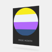Pride Flagge Acrylschild (Winkel)