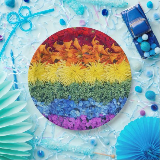 Pride Floral Paper Plate Pappteller (Party)