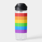 Pride Flow: Regenbogenflagge Trinkflasche (Rückseite)