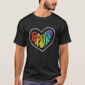 Pride Forward Heart Rainbow Graphic LGBTQ Equalit T-Shirt (Vorderseite)