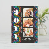 Pride Frory Christmas Mrs. & Mrs. 3 Foto Collage (Stehend Vorderseite)