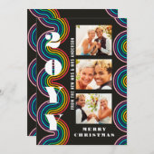 Pride Frory Christmas Mrs. & Mrs. 3 Foto Collage (Vorne/Hinten)