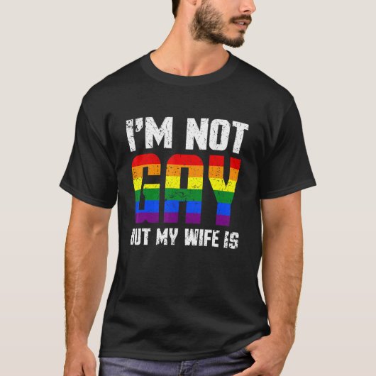 Pride Gay Couple Lgbt bin ich nicht schwul, aber m T-Shirt (Vorderseite)