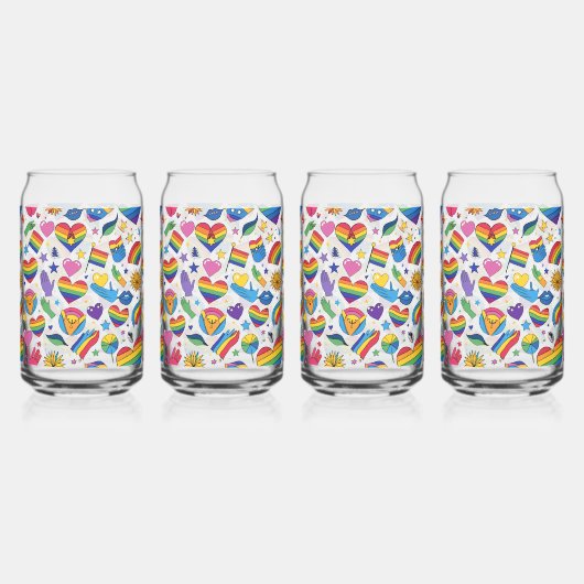 PRIDE GAY LGBT SET DOSENGLAS (Vorderseite)