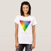 Pride Gay LGBTQ Fashion Rainbow Triangle Name T-Shirt (Vorne ganz)