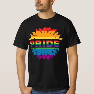Pride-gay lgbtq queer rainbow sunflower T-Shirt
