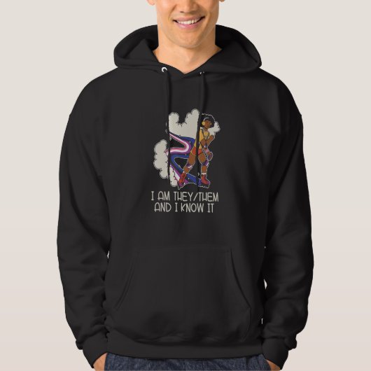 Pride Genderless - Non Binary Neutral Gender Fluid Hoodie (Vorderseite)