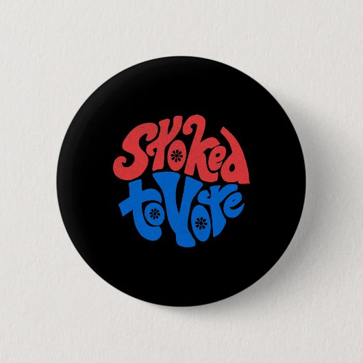 Pride Geschenk zur Abstimmung 2020 Vintag Button (Vorderseite)