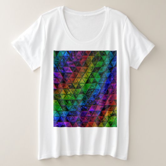 Pride Glas Große Größe T-Shirt (Design vorne)