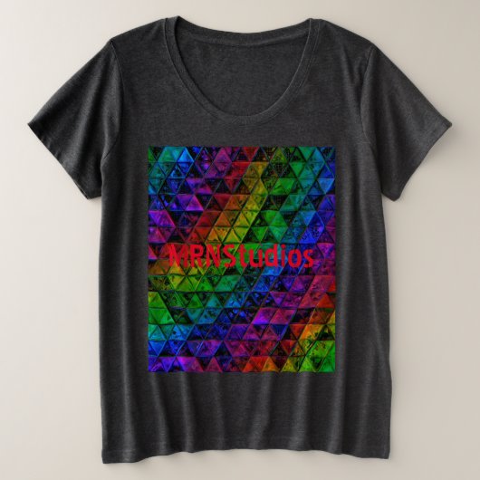 Pride Glas Große Größe T-Shirt (Design vorne)