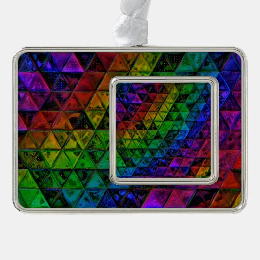 Pride Glas Rahmen-Ornament Silber (Vorderseite)