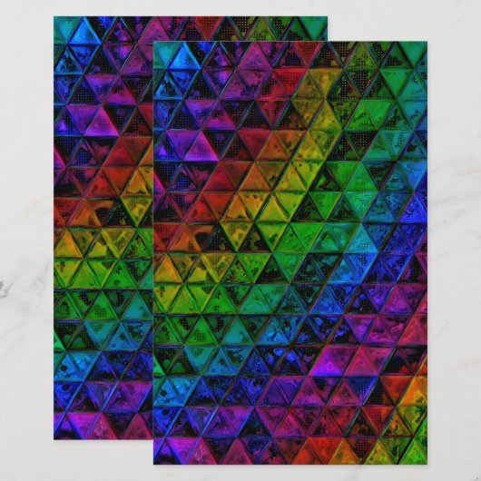 Pride Glass Briefpapier (Vorne/Hinten)