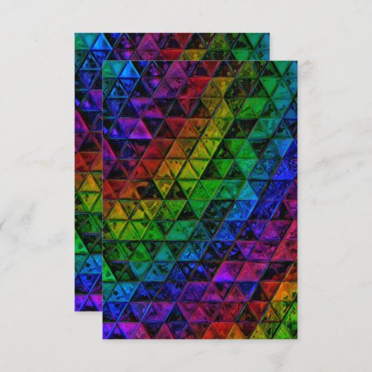 Pride Glass Dankeskarte (Vorne/Hinten)