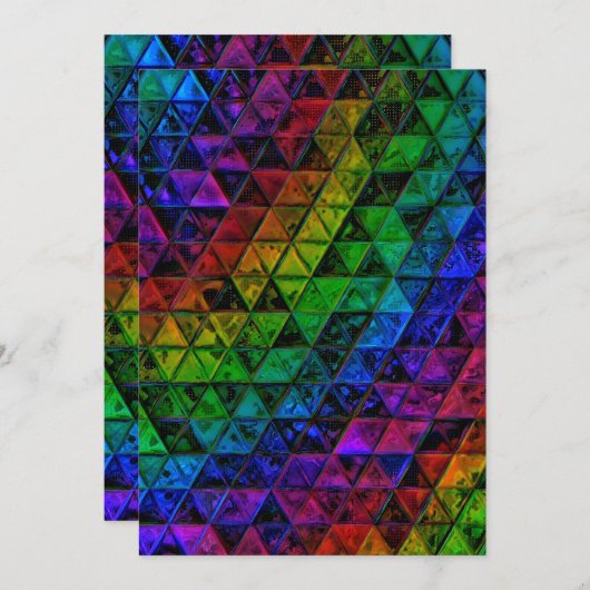 Pride Glass Einladung (Vorne/Hinten)