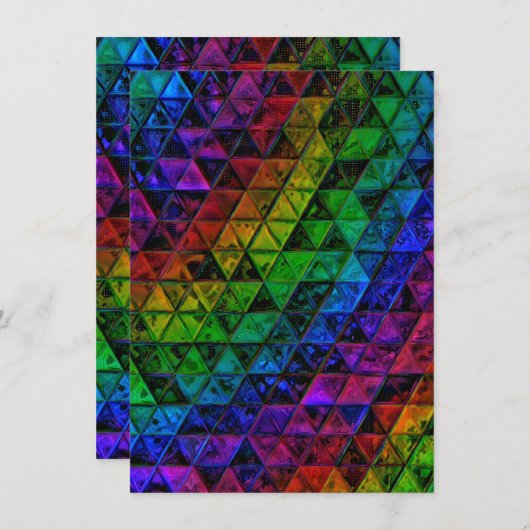 Pride Glass Einladung (Vorne/Hinten)