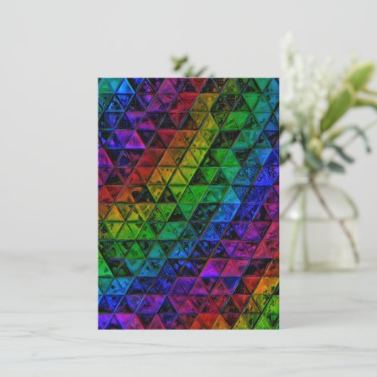 Pride Glass Einladung (Stehend Vorderseite)