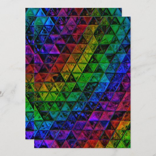 Pride Glass Einladung (Vorne/Hinten)