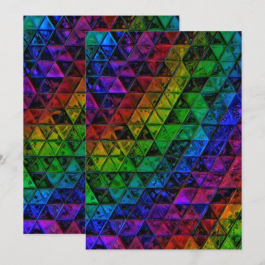 Pride Glass Feiertagskarte (Vorne/Hinten)