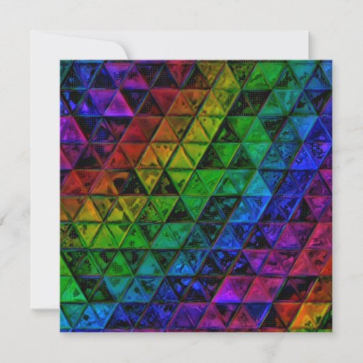 Pride Glass Feiertagskarte (Vorderseite)