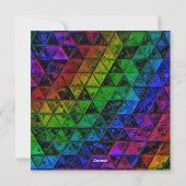 Pride Glass Feiertagskarte (Rückseite)