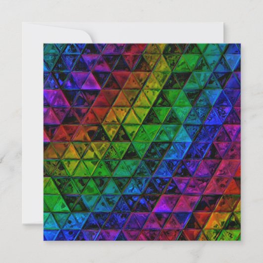 Pride Glass Feiertagskarte (Vorderseite)