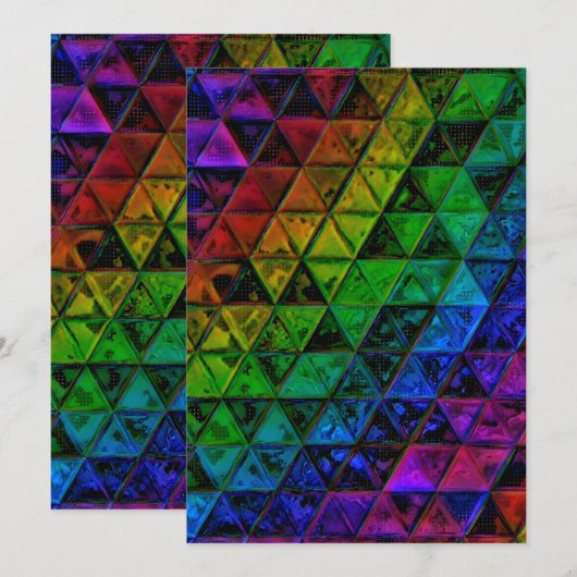 Pride Glass Feiertagskarte (Vorne/Hinten)