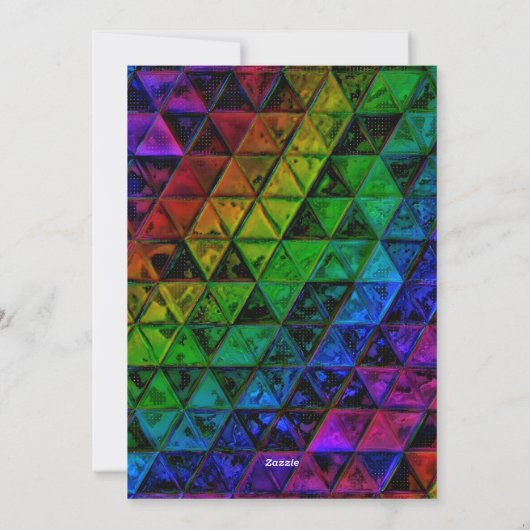 Pride Glass Feiertagskarte (Rückseite)