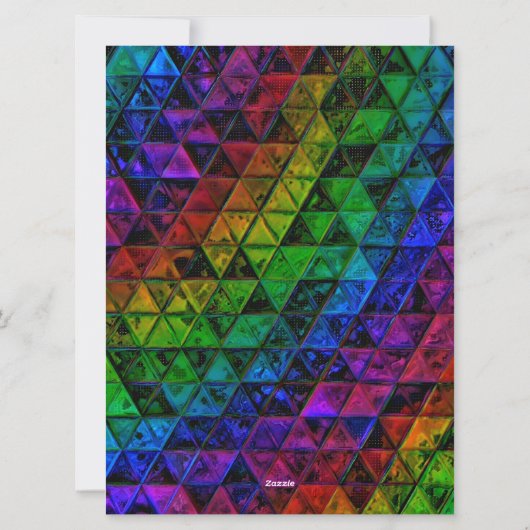 Pride Glass Feiertagskarte (Rückseite)