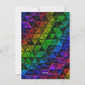 Pride Glass Feiertagskarte (Rückseite)