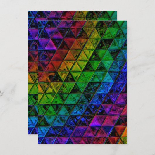 Pride Glass Feiertagskarte (Vorne/Hinten)