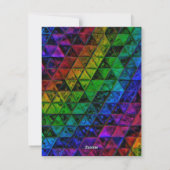 Pride Glass Feiertagskarte (Rückseite)