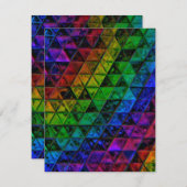 Pride Glass Feiertagskarte (Vorne/Hinten)