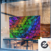 Pride Glass Fensteraufkleber (Café-Fenster)