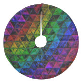 Pride Glass Fleece Weihnachtsbaumdecke (Vorderseite)