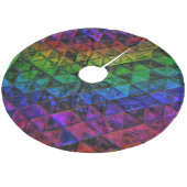 Pride Glass Fleece Weihnachtsbaumdecke (Schrägansicht)