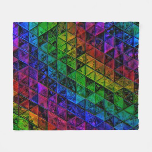 Pride Glass Fleecedecke (Vorderseite (Horizontal))