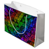 Pride Glass Große Geschenktüte (Rückseite Schrägansicht)
