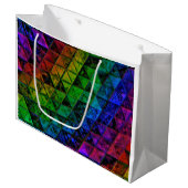Pride Glass Große Geschenktüte (Vorderseite Schrägansicht)
