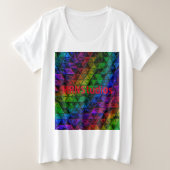 Pride Glass Große Größe T-Shirt (Design vorne)