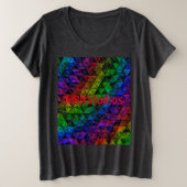 Pride Glass Große Größe T-Shirt (Design vorne)