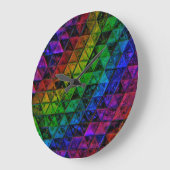 Pride Glass Große Wanduhr (Winkel)