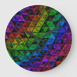 Pride Glass Große Wanduhr