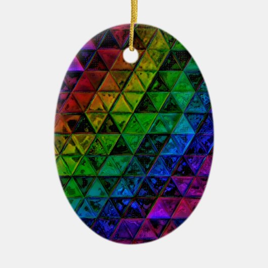 Pride Glass Keramik Ornament (Vorne)