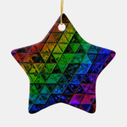 Pride Glass Keramik Ornament (Vorne)