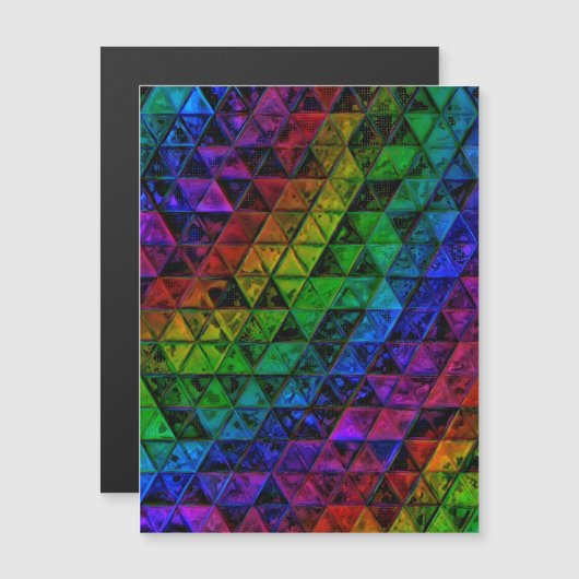 Pride Glass Magneteinladung (Vorne/Hinten)